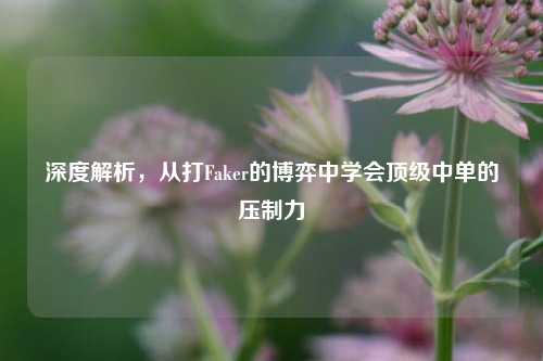 深度解析,从打Faker的博弈中学会顶级中单的压制力