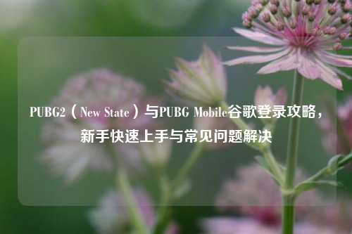 PUBG2（New State）与PUBG Mobile谷歌登录攻略，新手快速上手与常见问题解决