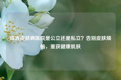 临沂皮肤病医院是公立还是私立?告别皮肤烦恼,重获健康肌肤